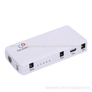 CE/FCC/RoHS car jump starter, jump start 12V vehicle, fit for mobile, iPad, laptop, digital devic
